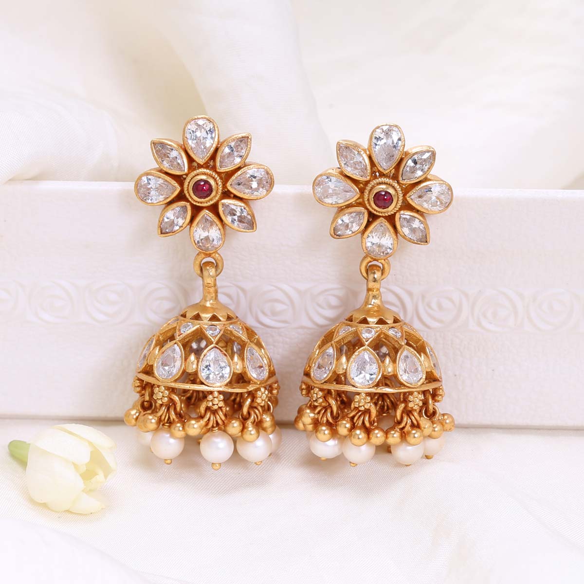 Buy Meenakari Kundan Jhumka Earrings/green Jhumka/ Indian Earrings/indian  Jewelry/yellow Jhumka /red Earrings/ Kundan Earring/pakistani Jhumka Online  in India - Etsy